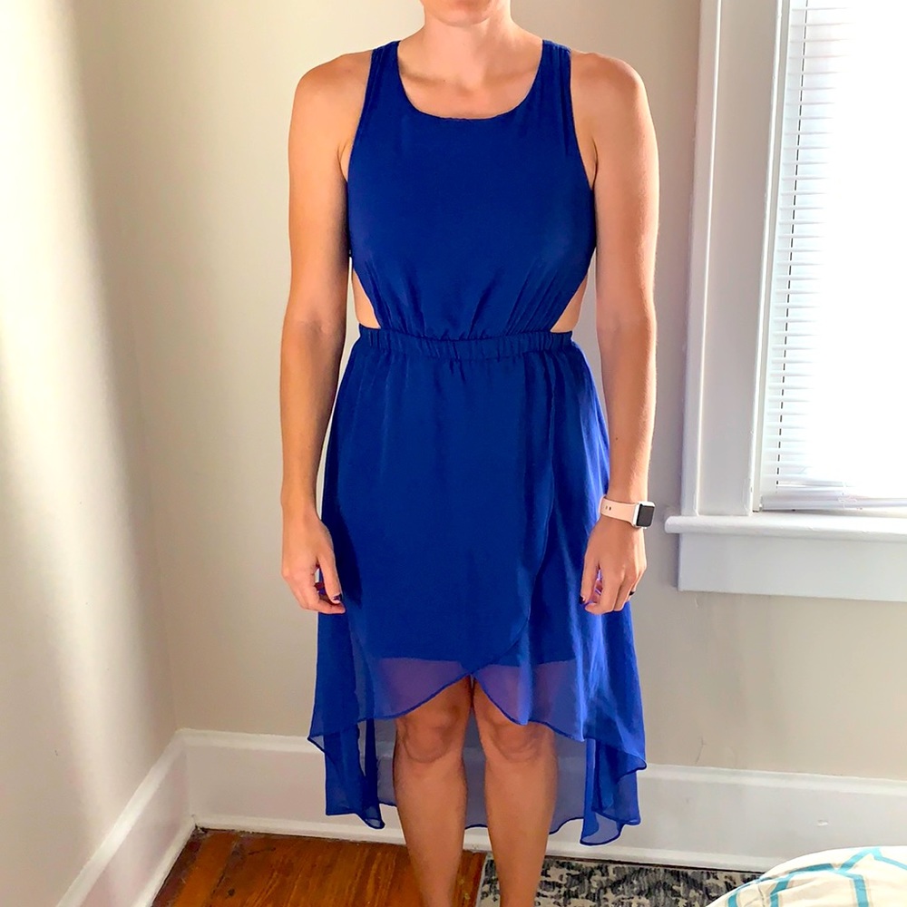 DTY by Windsor mullet-cut dress